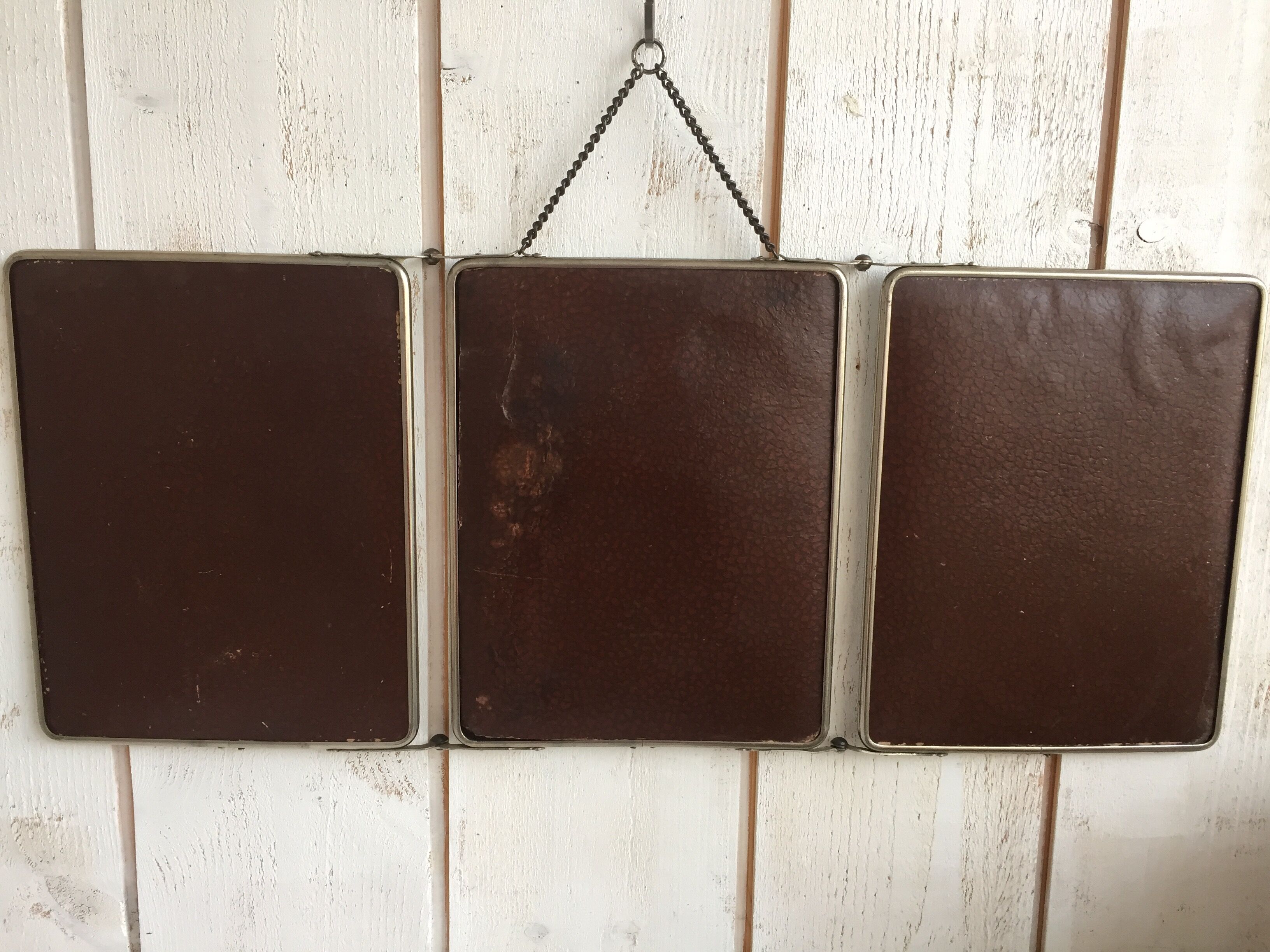 Large triptych mirror