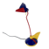 Blue and red toucan desk lamp by Brilliant Leuchten Germany, 1980.