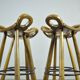 Special vintage brutalist SPANISH Marbella bar stools, 1970s Spain