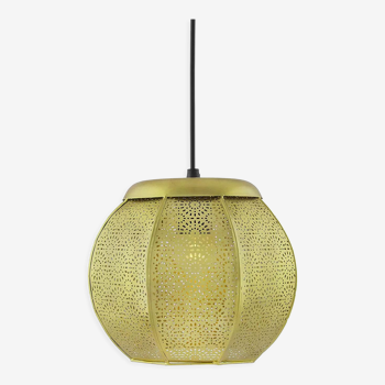 Hanging pendant ceiling lights cage, golden