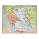 Old school map Hatier Brunhes 43, 1940 - Greece and ancient Italy