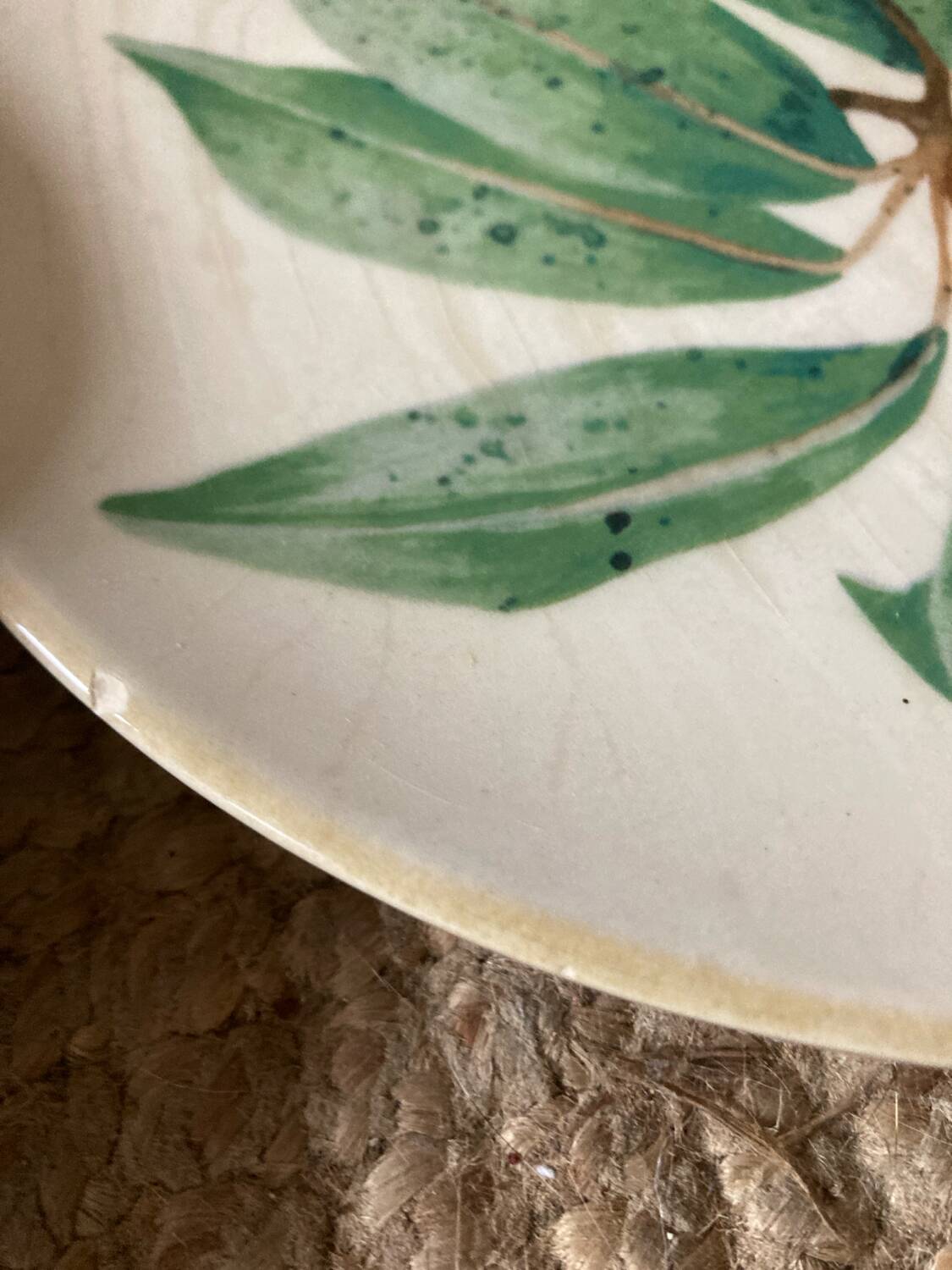 Handcrafted decorative ceramic plates