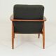 Mid Century Lounge Chair by M. Zieliński, Poland 1960, Olive Wool