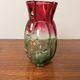 Antique Legras Rubina vase – Floral enamelled glass – Art Nouveau