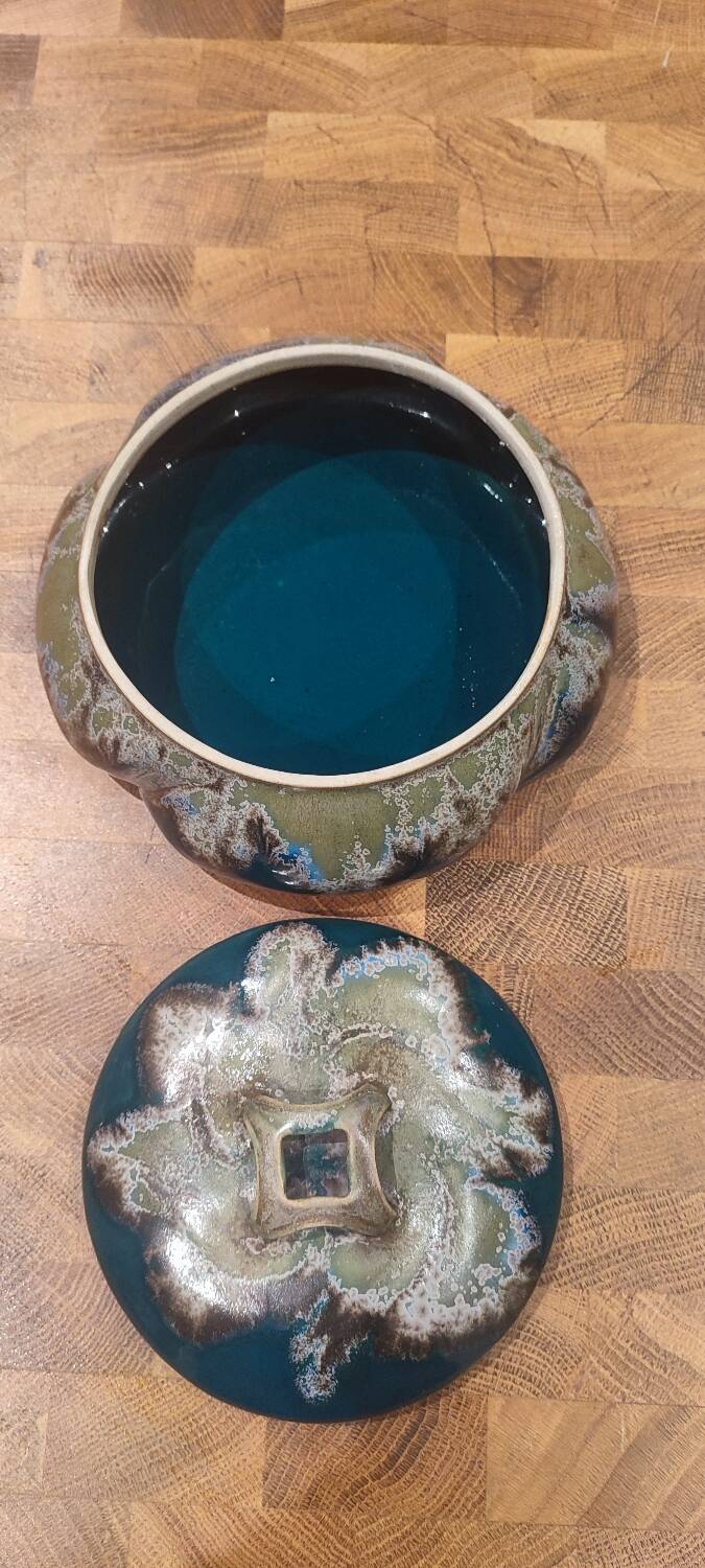 Denbac Art Nouveau ceramic candy box