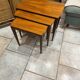 Vintage Scandinavian nesting coffee table in solid teak