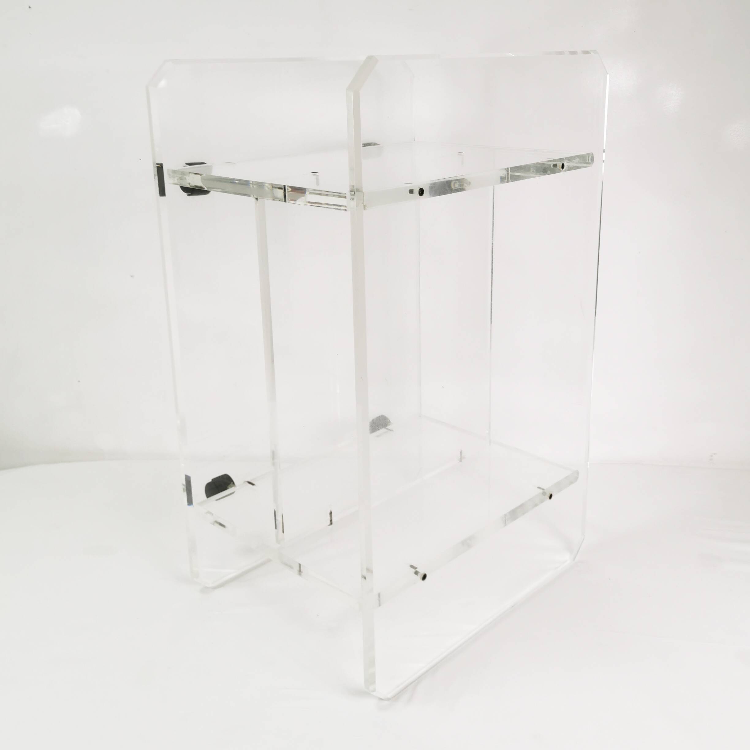 Plexiglass audio-TV cabinet, Italy, 1970s.