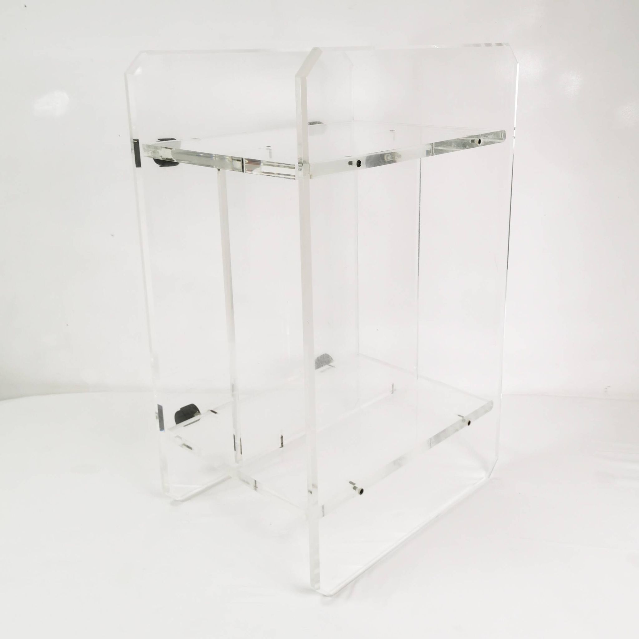Plexiglass audio-TV cabinet, Italy, 1970s.
