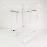 Plexiglass audio-TV cabinet, Italy, 1970s.