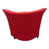 Fauteuil rouge en velours
