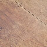 Oval Burgundy Farm Table in solid oak 19th
