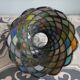 Lampe a poser Tiffany style art déco
