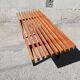 Banc vintage métal et lattes de bois