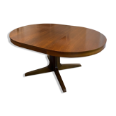 Table à rallonge scandinave acajou vintage