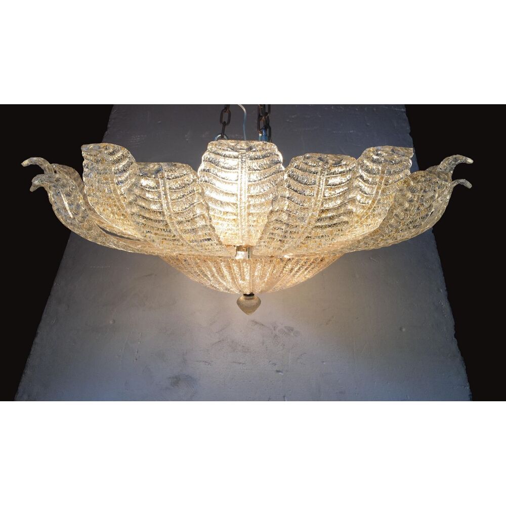 Murano glass flush mount