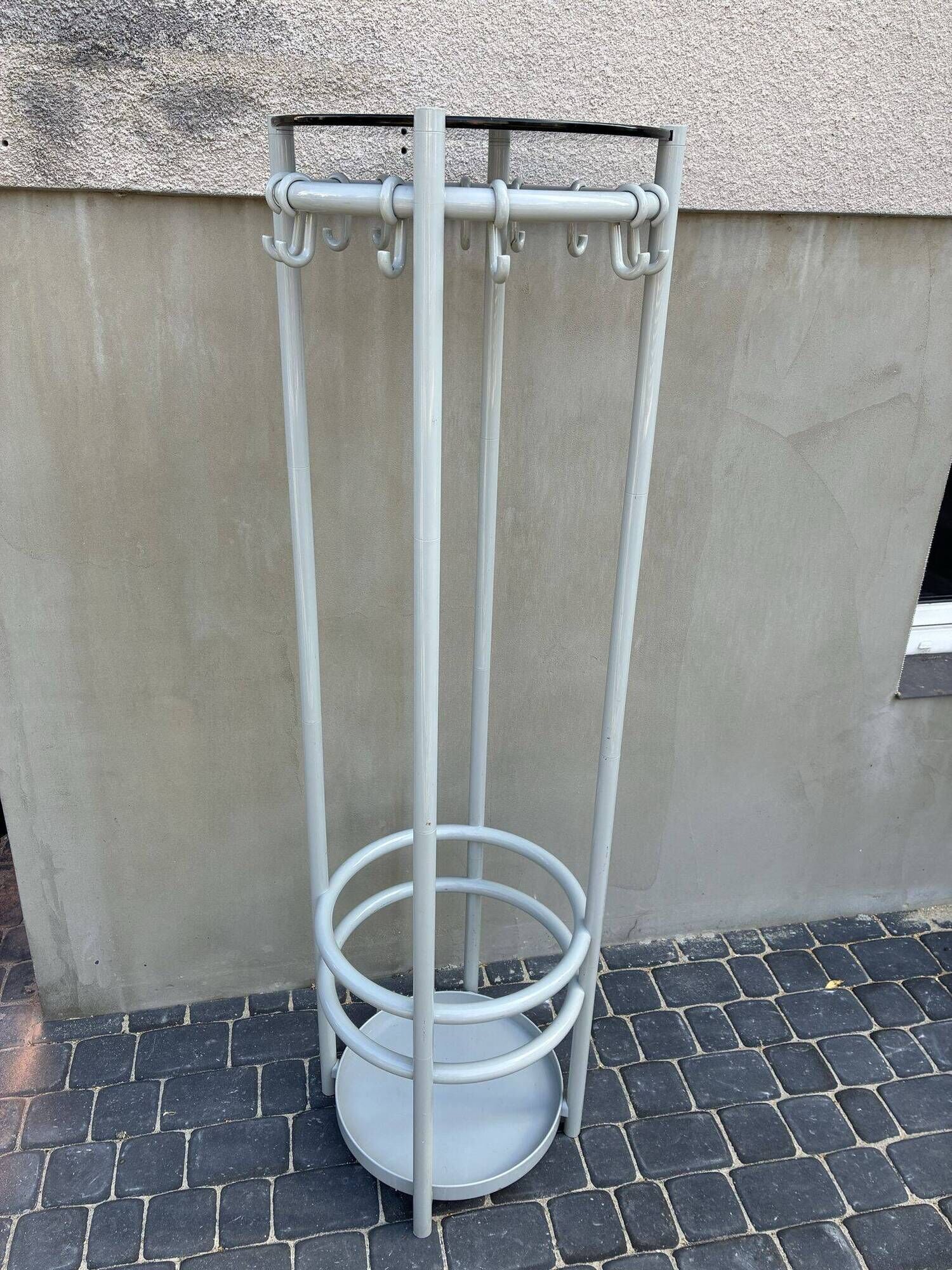 Joe Colombo design coat stand with umbrella holder, space age