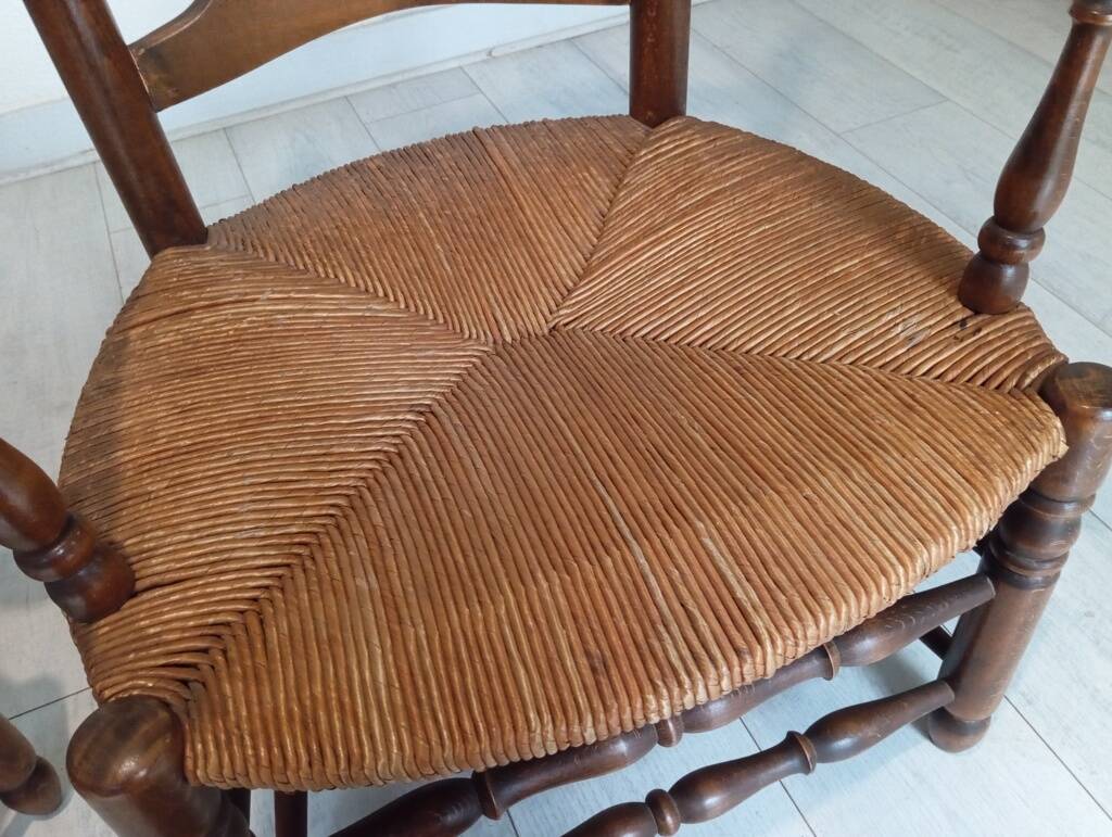 Pair of nursing or fireside armchairs