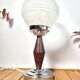 Lampe vintage Art Déco globe Clichy
