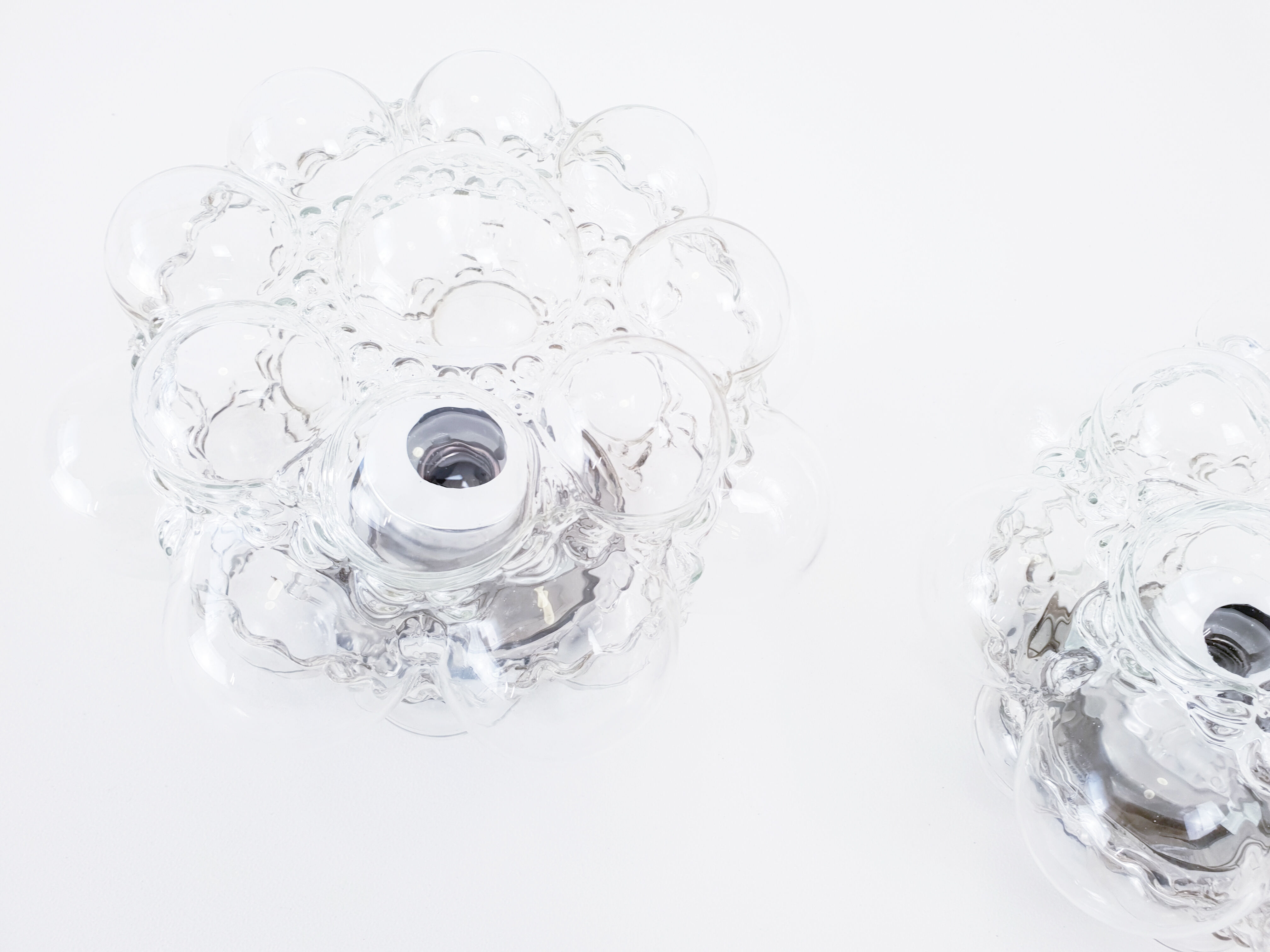 Pair of wall lamps by Helena Tynell for Glashütte Limburg