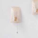 Pair of Mid-Century Italian Golden Wall Lights