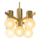 Sciolari chandelier in brass, Italy, 1960s.