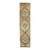 Turkish Oushak Wool Rug 91x384