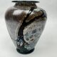 Art glass vase signed René Pierini – French studio glass, 1985