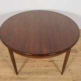 Mid-Century Teak Round Fresco Dining Table from G-Plan, United Knigdom.