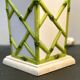 Pair of Faux Bamboo French Ceramic Table Lamps, French 1970s