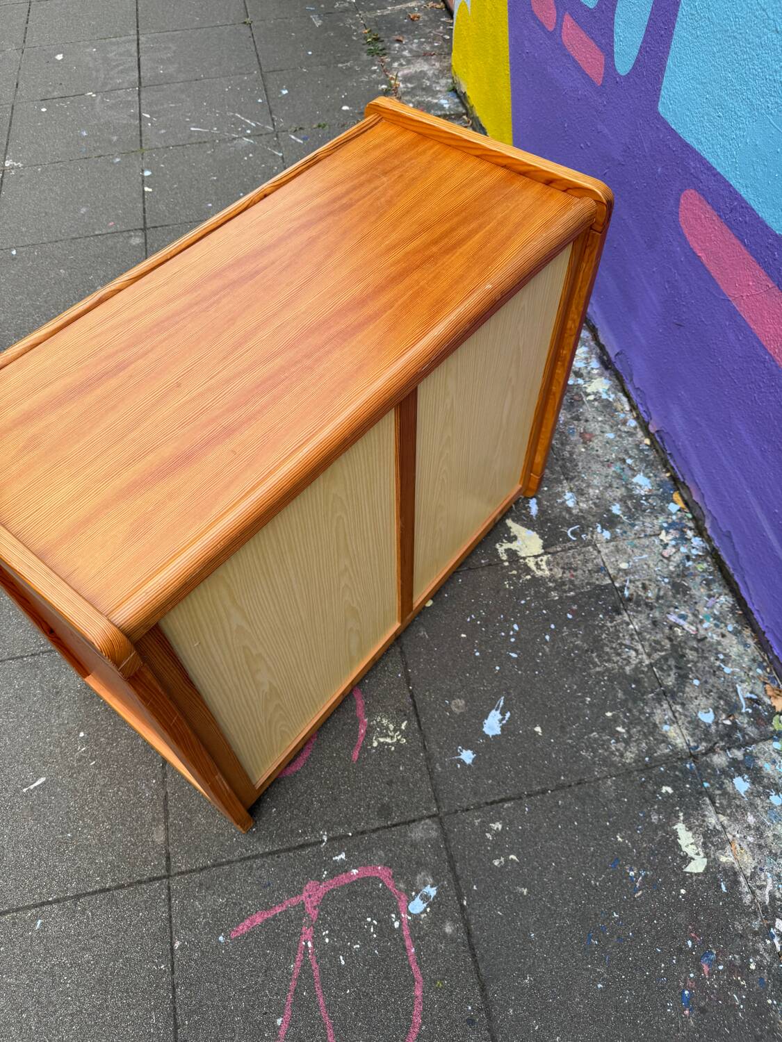 Vintage pine chest of drawers, 1980s