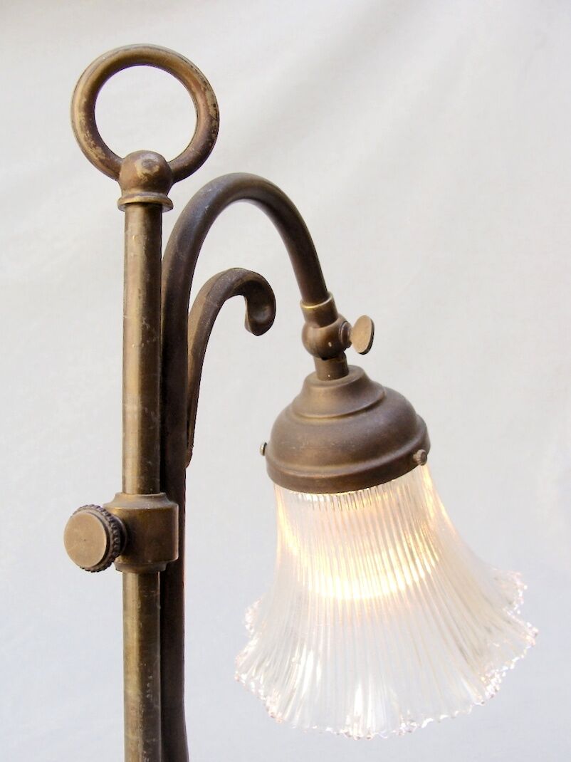 Art Deco brass lamp