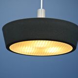 Dutch pendant light in black by Niek Hiemstra for Evolux, 1960s