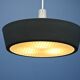 Dutch pendant light in black by Niek Hiemstra for Evolux, 1960s