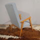 Blue Scandinavian armchair, 1950-1960