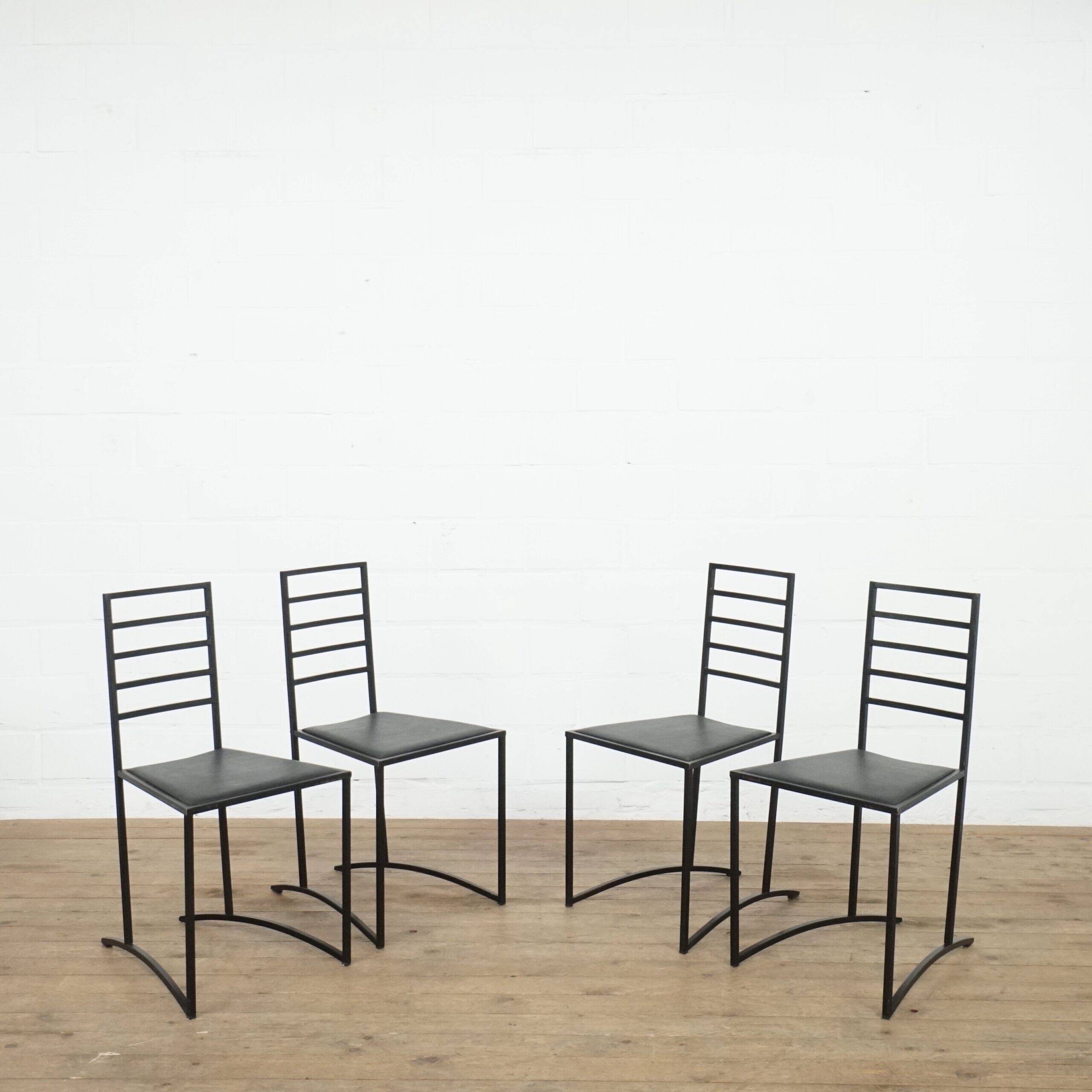 Set of 4 postmodern dining chairs
