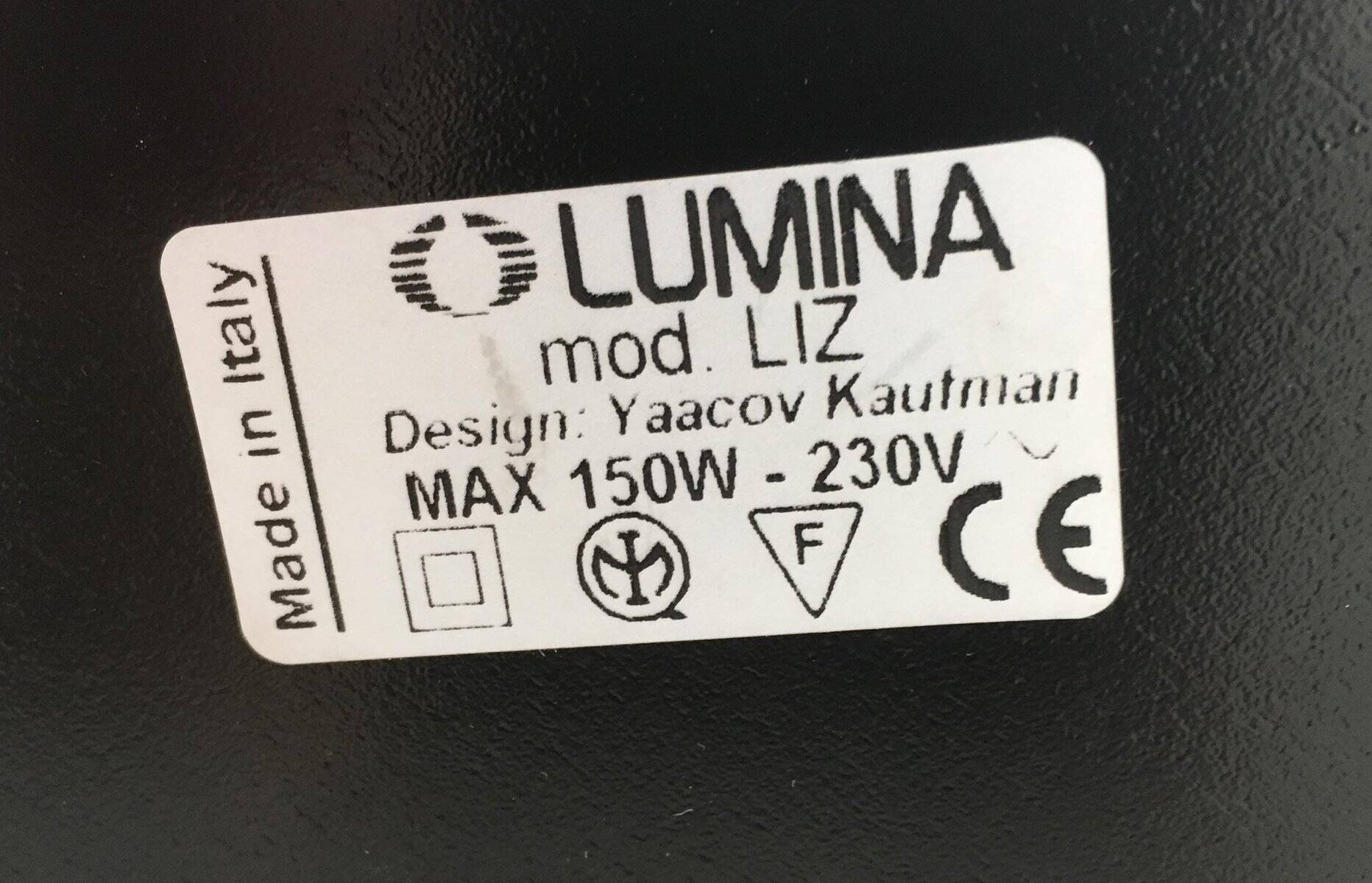 Contemporary table lamp Liz by Yaacov Kaufmann for Lumina