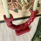 Longchamp double ceramic candle holder