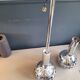 Vintage chrome wall and pendant light set
