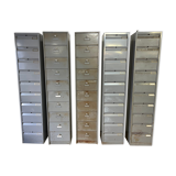 Set of 5 metal cabinet with industrial valves