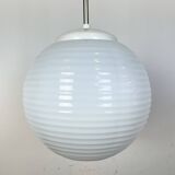 Vintage Chandelier with Milk Glass from Elektrosvit, 1960s