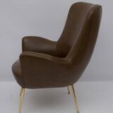 Pair of Mid-century Modern Italian Design Armchairs, 1950s