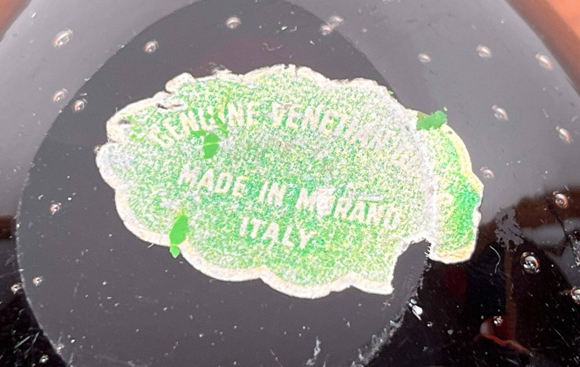 Vintage Italian Bullicante Ashtray in Murano Glass, 1970s