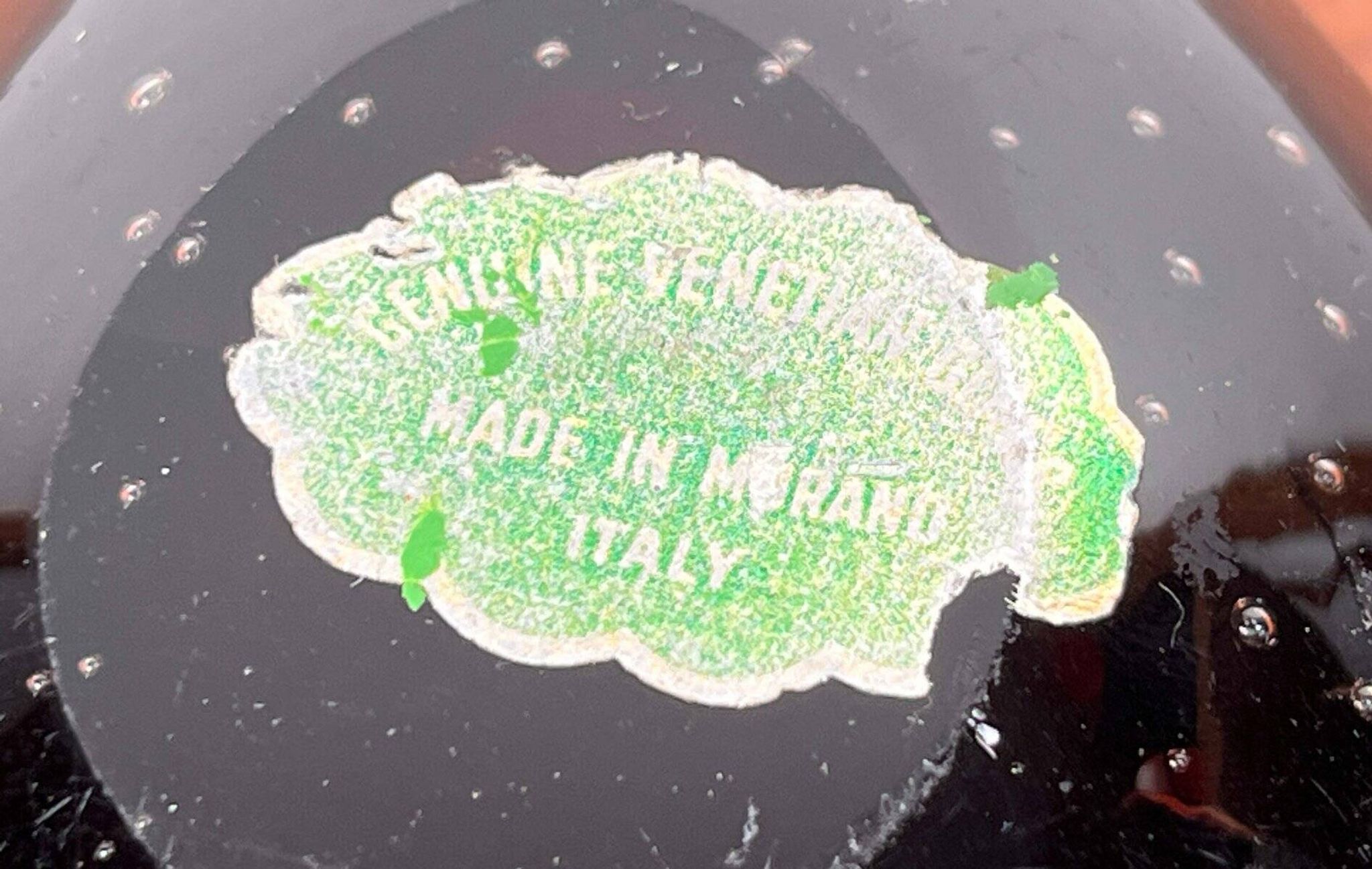 Vintage Italian Bullicante Ashtray in Murano Glass, 1970s