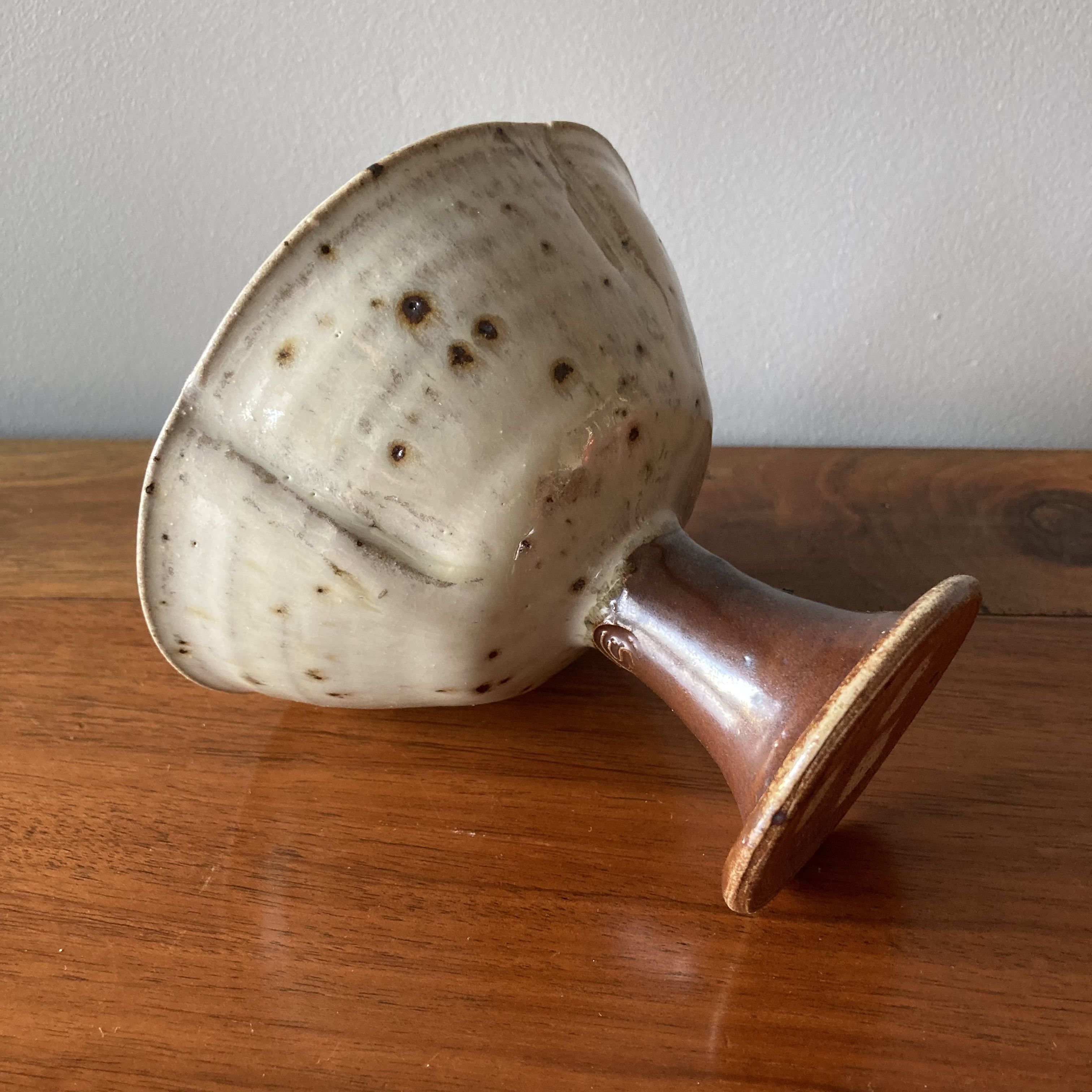 Japanese stone cup from la borne of the pedley-kepp workshop, 1970-1980
