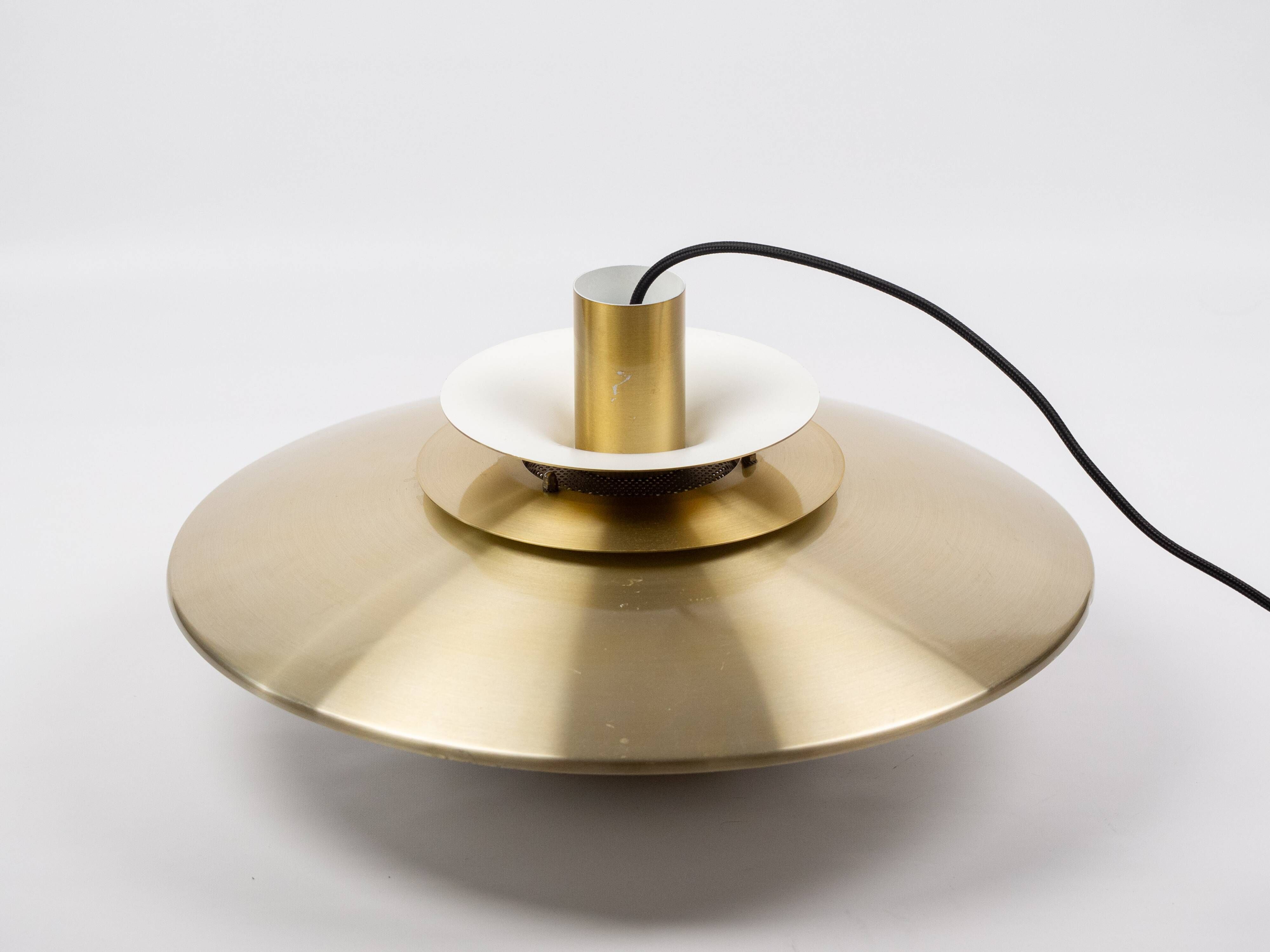 Danish vintage Verona pendant lamp by Kurt Wiborg, Jeka, 1980s