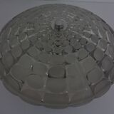 Large German Glass Ceiling Lights, Set of 2, 1960s