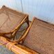 Pair of rattan chairs and vintage cannage from the 70s