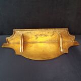 Golden wooden shelf