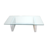Travertine coffee table