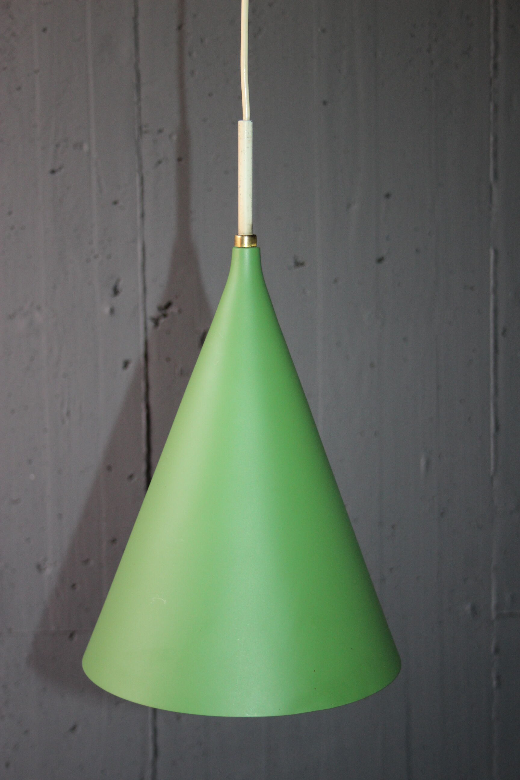 Hanging green lamp